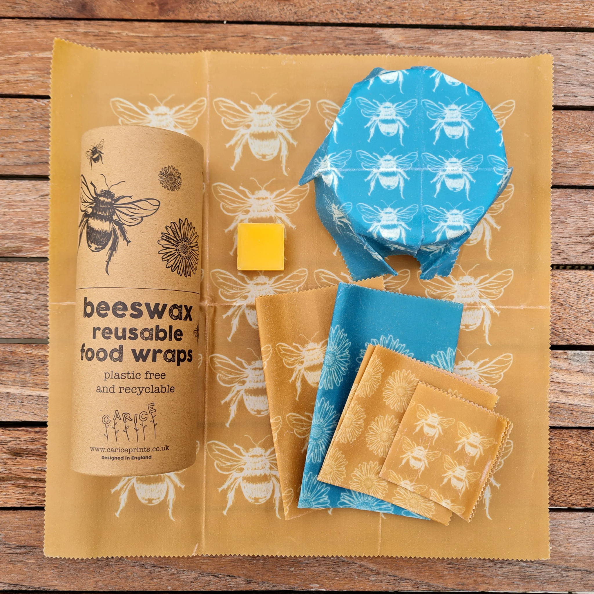 Carice Prints Beeswax Reusable Food Wraps