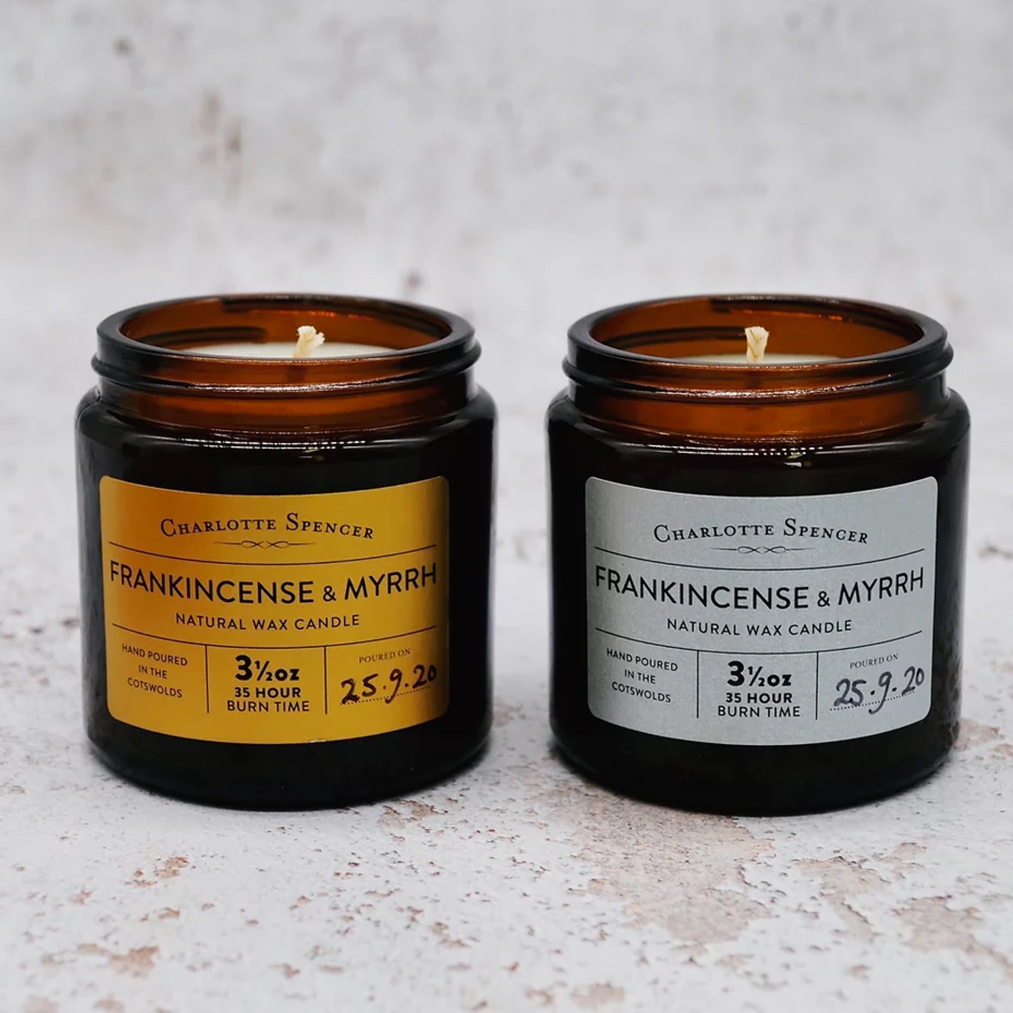 Charlotte Spencer Frankincense & Myrrh 3.5oz Candle